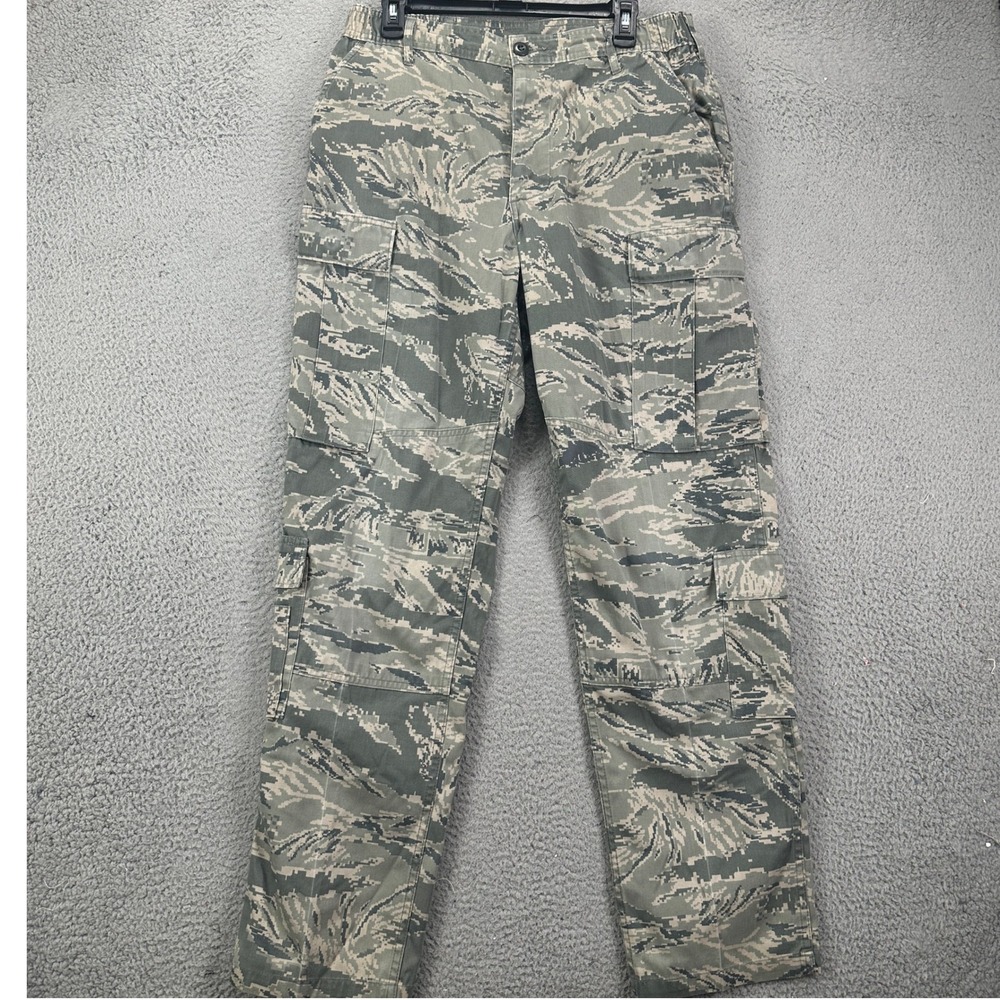 USAF Desert Digital Camo Pants Mens 32R Green Tiger Stripe Cargo Work Military
